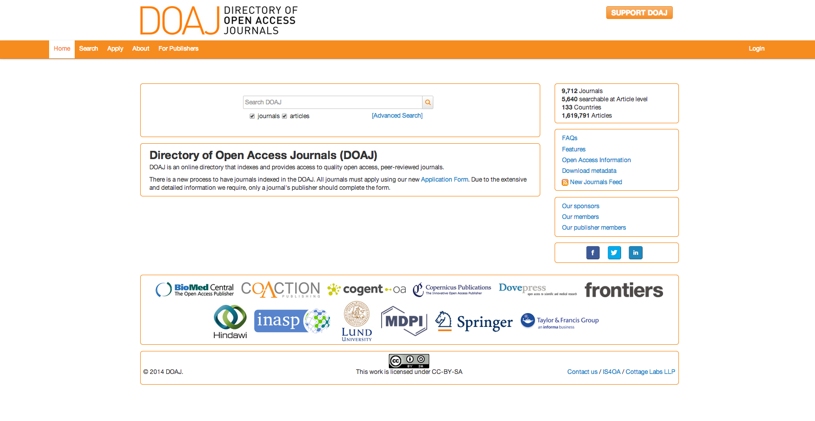 Le Directory of Open Access Journals (DOAJ.org).